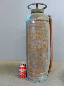 Antique Copper Fire Extinguisher
