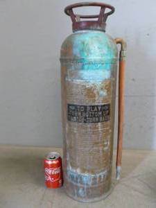 Antique Copper Fire Extinguisher