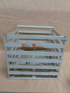 Vintage Wooden Egg Crate
