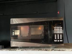 lot 8 image: Stainless Steel Microwave