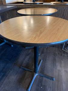 lot 44 image: Lot of 2 High Top Tables 40 12 Tall