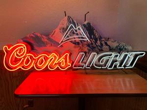 lot 50 image: Coors Light Neon Sign 55 Long