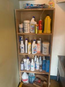 lot 51 image: All Contents on Cleaning Shelf (shelf included)