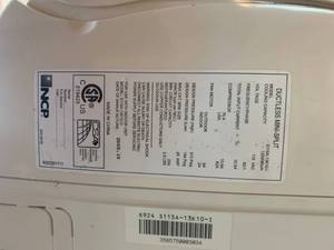 lot 65 image: Ductless Mini Split Air Conditioner