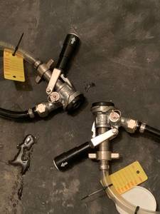 lot 79 image: 2 Mirco Matic Keg Taps & Gauges