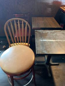 lot 99 image: Lot of 3 Chairs & 2 Tables