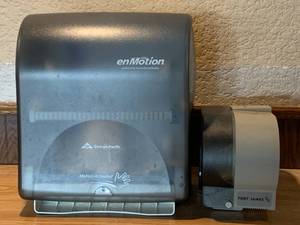 lot 108 image: Enmotion Paper Towel Dispenser & Soap $118 retail