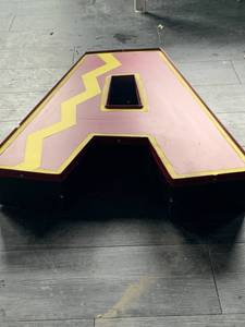 lot 120 image: Lighted Letter A  (approx 24 x 18 x 5 12)