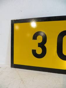 lot 6 image: Metal 30 Railroad Speed Limit Sign