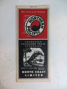 lot 7 image: VINTAGE Northern Pacific Railroad Ephemera