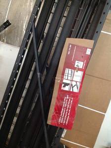 lot 7 image: HUSKY 90 in. W x 90 in. H x 24 in. D 5-Shelf Welded Steel Garage Storage Shelving Unit with Wire Deck in Black