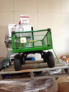 lot 18 image: GORILLA CARTS 4 cu. ft. Steel Utility Cart