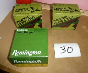 lot 30 image: 2 new boxes of Federal Dove Load 20...
