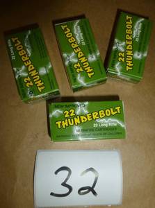 lot 32 image: 4 new boxes of Remington Thunderbol...