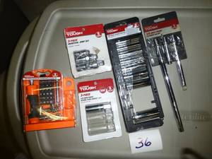 lot 36 image: 38 sockets, extensions and a smal...