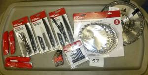 lot 57 image: 3 packs of reciprocating saw blades...