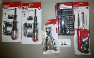 lot 62 image: Two ratcheting screwdriver sets, ey...
