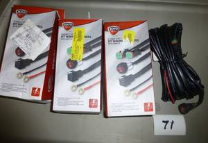 lot 71 image: 4 wiring harness sets, untested cus...