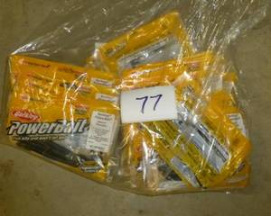 lot 77 image: lot of 40 Berkeley PowerBait sample...