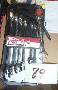 lot 89 image: new 7 piece standard ratchet set, 3...