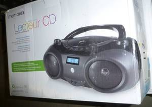 lot 112 image: Portable radio and CD player, teste...