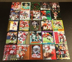 lot 38 image: Hall of Fame Wide Receivers Football Card Lot  100 Cards