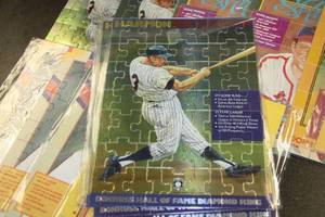 lot 52 image: Donruss Complete Mounted Puzzle Lot  16 Puzzles