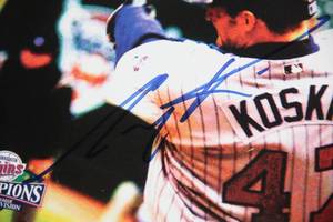 lot 58 image: 2002 ALDS Program Corey Koskie Auto