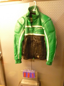 Artic Cat leather coat with liner. Size large. Excellent shape. As shown.