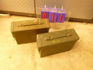 Qty of 2 Ammo cans. As shown.