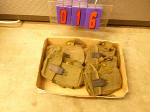 Flat of 4 M16AR 15 Ammo pouches. As shown.