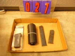Gun parts & AK,AR,1911 magazines. As shown.