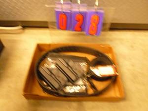 Flat of holsters & duty belt. As shown.