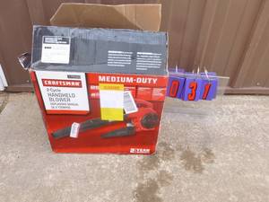 Craftsman 2 cycle gas powered leaf blower. Looks new. Tested & works. As shown.