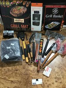 lot 11 image: HUGE Lot of Outdoor Grilling Tools and Accessories.