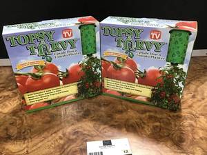 lot 12 image: Lot of 2 Topsy Turvy Upside Down Tomat Planter