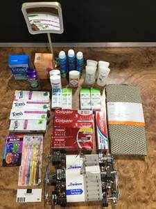 lot 18 image: HUGE Lot of Personal Care Items Toothpaste Deodorants Beauty Mirror  and MORE