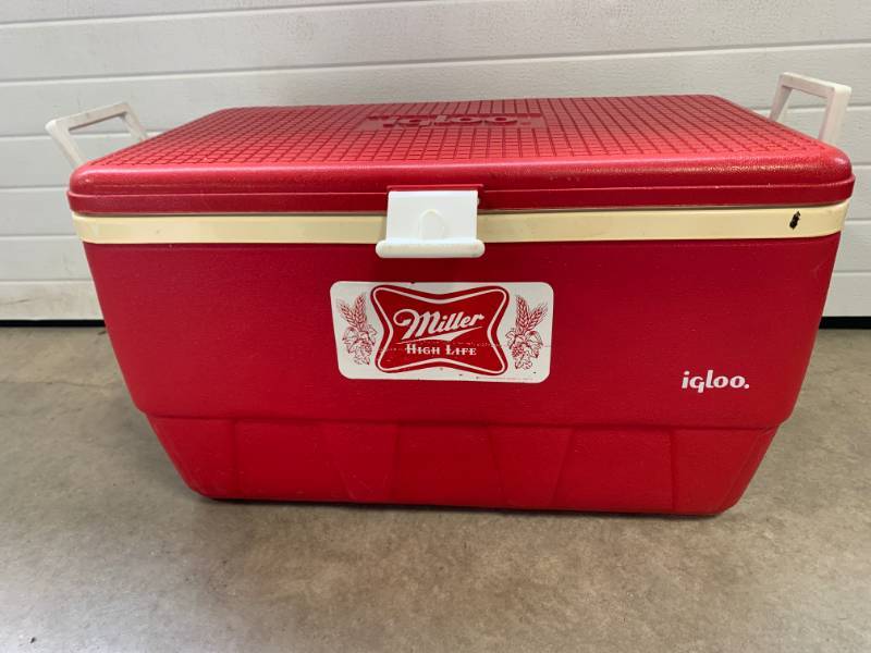 Miller High Life Cooler Can - Red