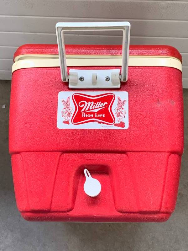 Miller High Life Cooler Can - Red