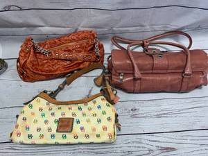 lot 48 image: Lot of 3 Purses including Dooney & Bourke