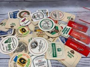 lot 52 image: Beer Coasters from Around the World & Placards