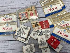 lot 67 image: Hamms Beer Labels & Matches