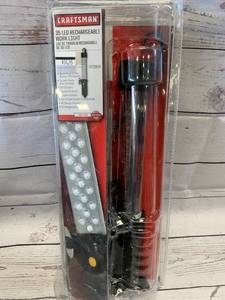 lot 84 image: Brand New Craftsman Rechargeable 35 LED Work Light (damaged package)