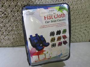 Flat Cloth Car Seat Covers in Black...