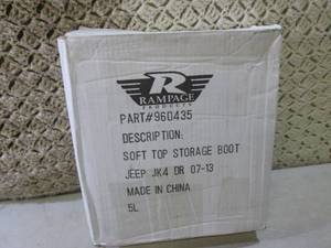 Rampage Soft Top Storage Boot Jeep ...