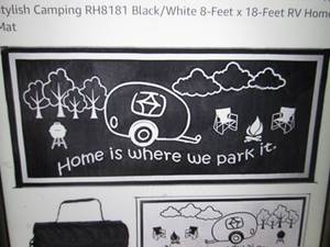 Stylish Campng BlackWhite 8 ft x 1...