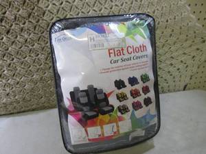Flat Cloth Car Seat Covers BlackGr...