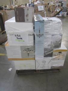 lot 53 image: WHOLESALE MIXED PALLET OF RETURNS - LIGHTING AND CEILING FANS