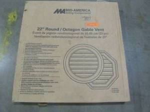 lot 78 image: Builders Edge 22 in. Octagon Gable Vent in Tan 120012222069
