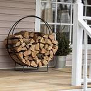 lot 89 image: Uniflame 36 in. Hoop Style Firewood Rack. W-1836